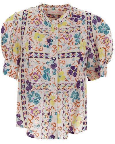 See By Chloé Viscose Floral Shirt - White