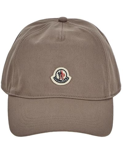 Moncler Cotton Baseball Hat - Brown