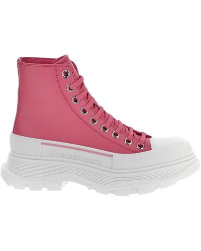 Alexander McQueen Tread Slick Boot - Pink
