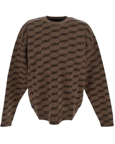 Balenciaga Knit Sweater - Brown