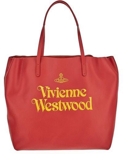 Vivienne Westwood Studio Shopper Bag - Red