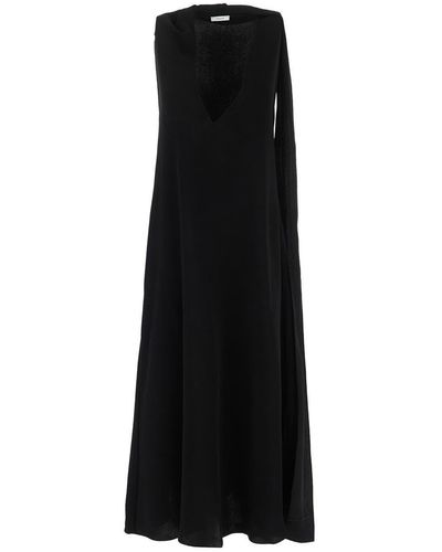 Ferragamo Sash Long Dress - Black
