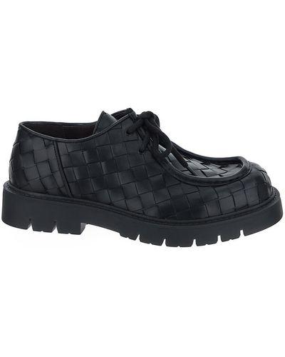 Bottega Veneta Haddock Lace Up - Black