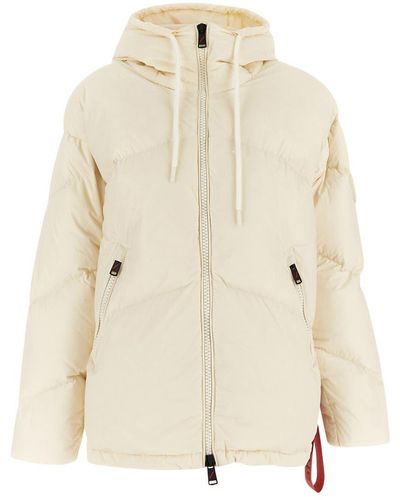 AFTER LABEL White Puffer Jacket - Natural