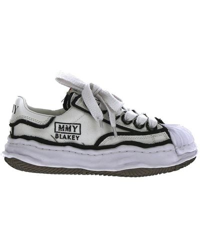 Maison Mihara Yasuhiro "blakey" Og Sole Oh Canvas Low-top Sneakers - White