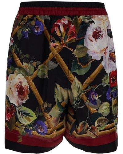Dolce & Gabbana Silk Shorts - Multicolor