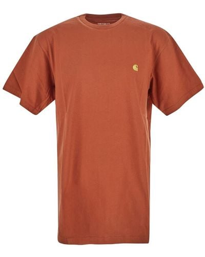 Carhartt Orange Logo T-shirt