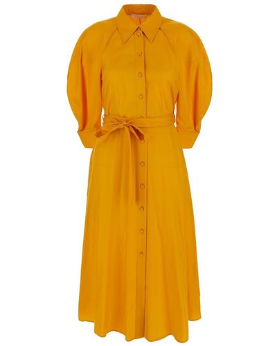 Chloé Silk Dress - Yellow