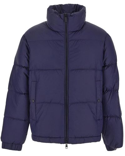 Add Double Color Down Jacket - Blue