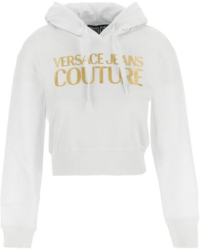 Versace Logo Hoodie - White