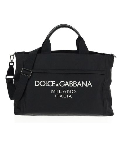 Dolce & Gabbana Logo Duffle Bag - Black