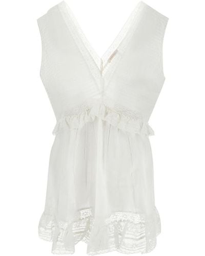 See By Chloé Lace Top - White