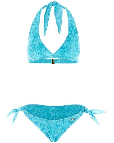 Etro Bandana Print Bikini - Blue