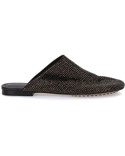 Bottega Veneta Sparkle Dot Slipper - Black