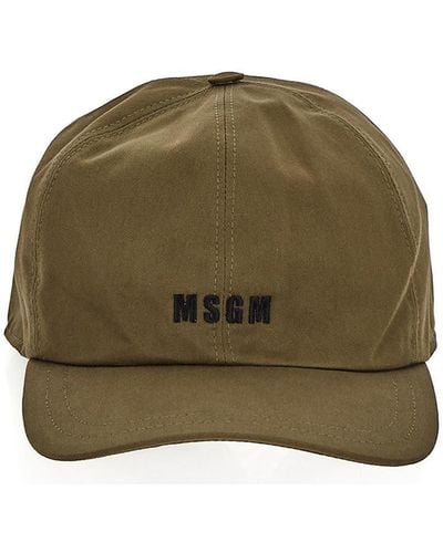 MSGM Logo Baseball Cap - Green