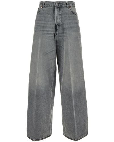 Haikure Wide Leg Jeans - Gray