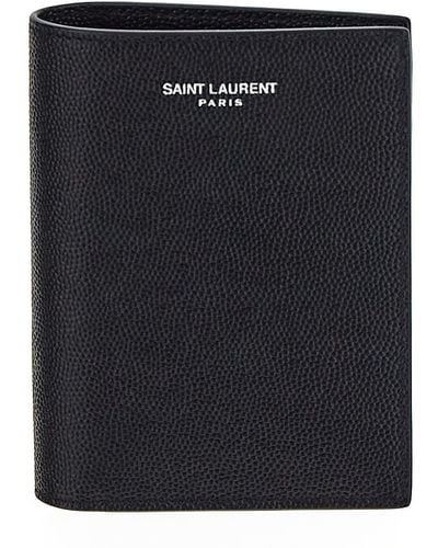Saint Laurent Paris Credit Card Wallet - Black