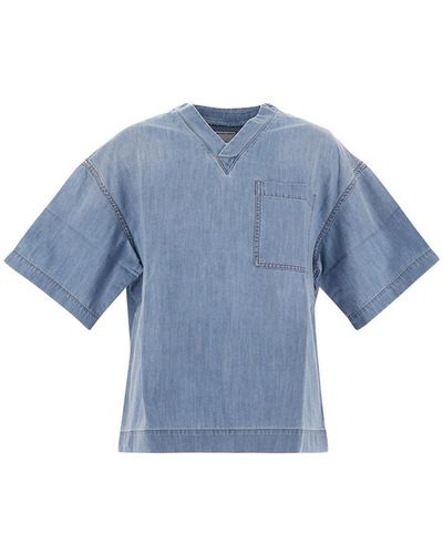 Bottega Veneta Denim T-shirt - Blue
