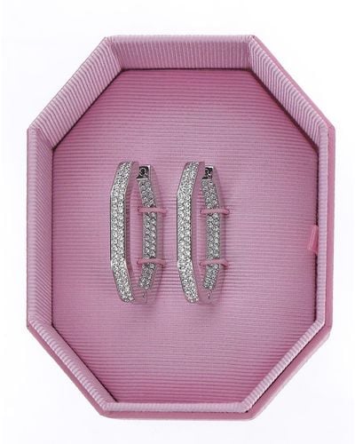 Swarovski Dextera Hoop Earrings - Pink
