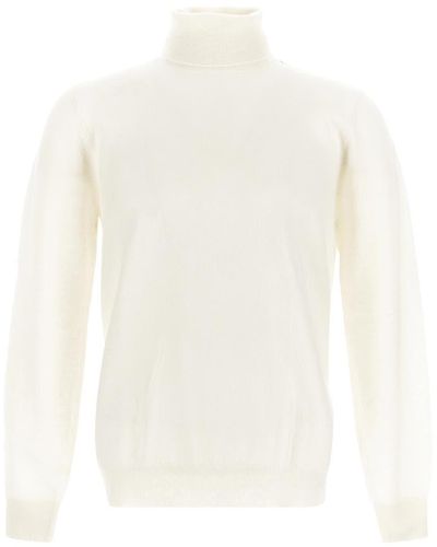 Laneus Knit Turtleneck Sweater - White
