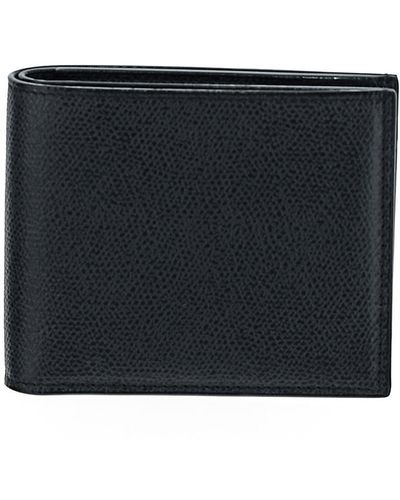 Valextra 4cc Wallet With Coin Purse - Black