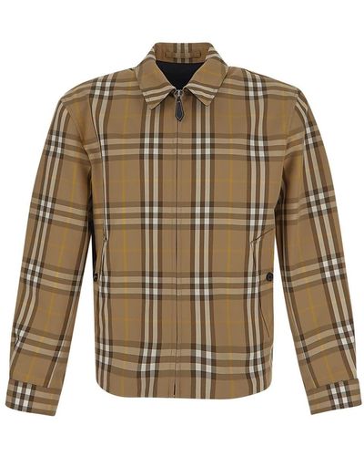Burberry Checkered Jacket - Brown