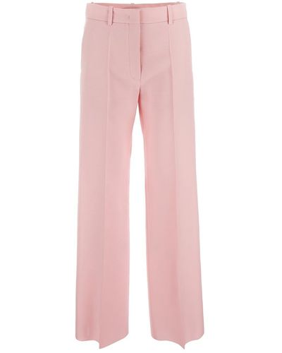 Valentino Wool Trousers - Pink