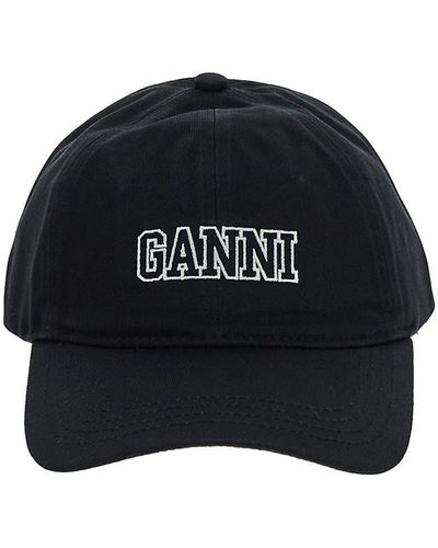 Ganni Cotton Hat - Black
