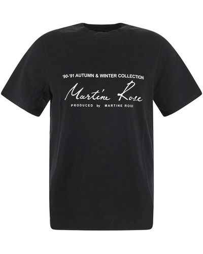 Martine Rose Logo Print T-shirt - Black