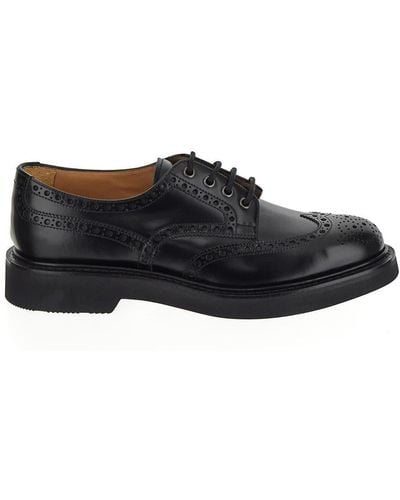 Church's Lichfield Brogue Derby Shoes - Black