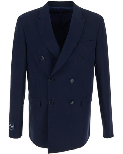 FAMILY FIRST Double-breasted Jacket - Blue