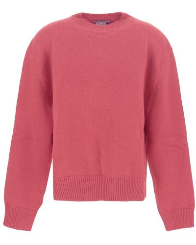 Laneus Pink Wool Jumper - Red