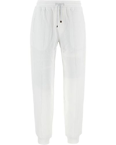 Brunello Cucinelli Cotton Sweatpants - White