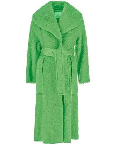 Green Erika Cavallini Semi Couture Coats for Women | Lyst