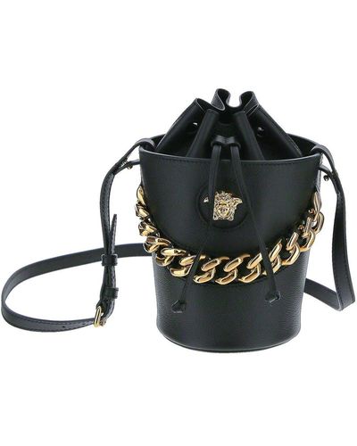 Versace Medusa Bucket Bag - Black