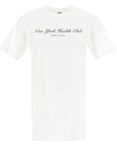 Sporty & Rich Cotton T-shirt - White
