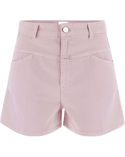 Closed Cotton Shorts - Pink