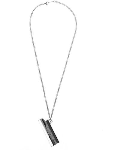 Ambush Lighter Case Pendant Necklace - White