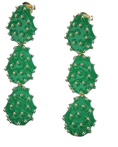 Bottega Veneta Cactus Earrings - Green