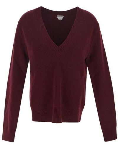 Bottega Veneta Oxblood Compact Sweater - Purple