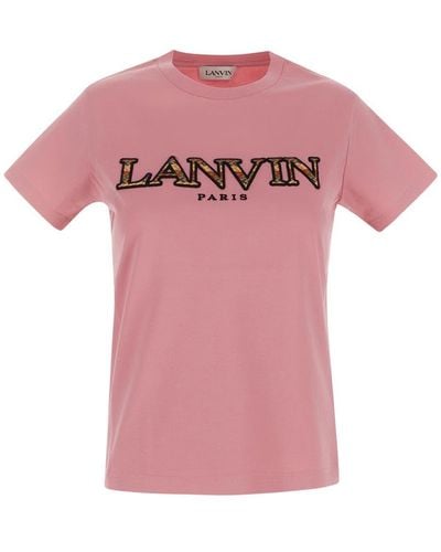 Lanvin Logo T-shirt - Pink