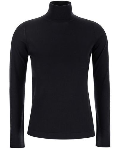 GOES BOTANICAL Roll Neck Sweater - Black