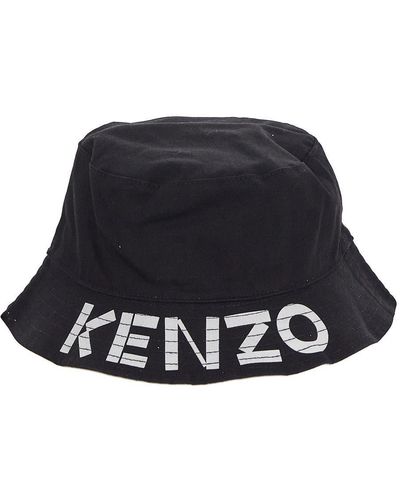 KENZO Cotton Reversible Hat - Black