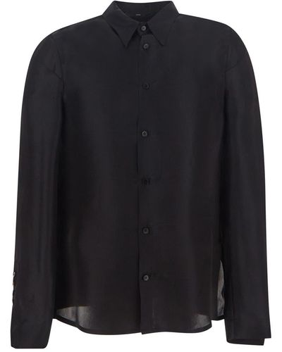 SAPIO Silk Shirt - Black