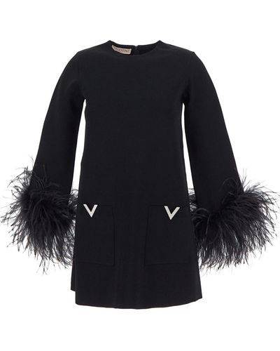 Valentino Feathers Knit - Black