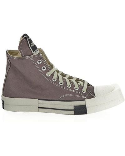 Rick Owens DRKSHDW x Converse Turbodrk Laceless Woven High-top Sneakers - Gray