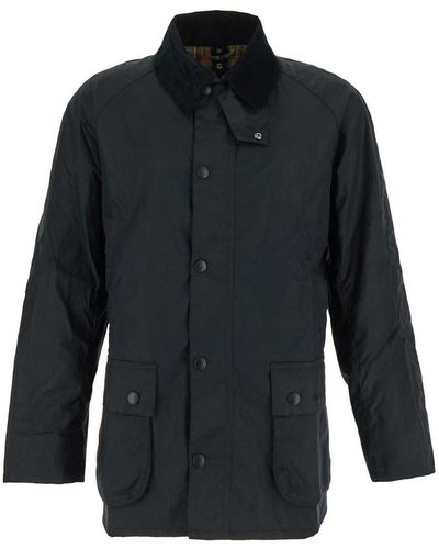 Barbour Heritage Men's Ashby Wax Jacket - Black | Coggles