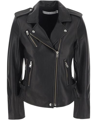 IRO Black Leather Jacket