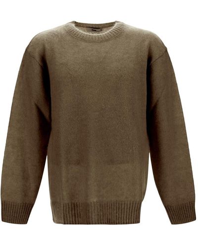 Closed Knitted Jumper - Green