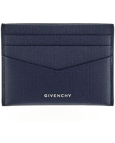 Givenchy Leather Card Holder - Blue
